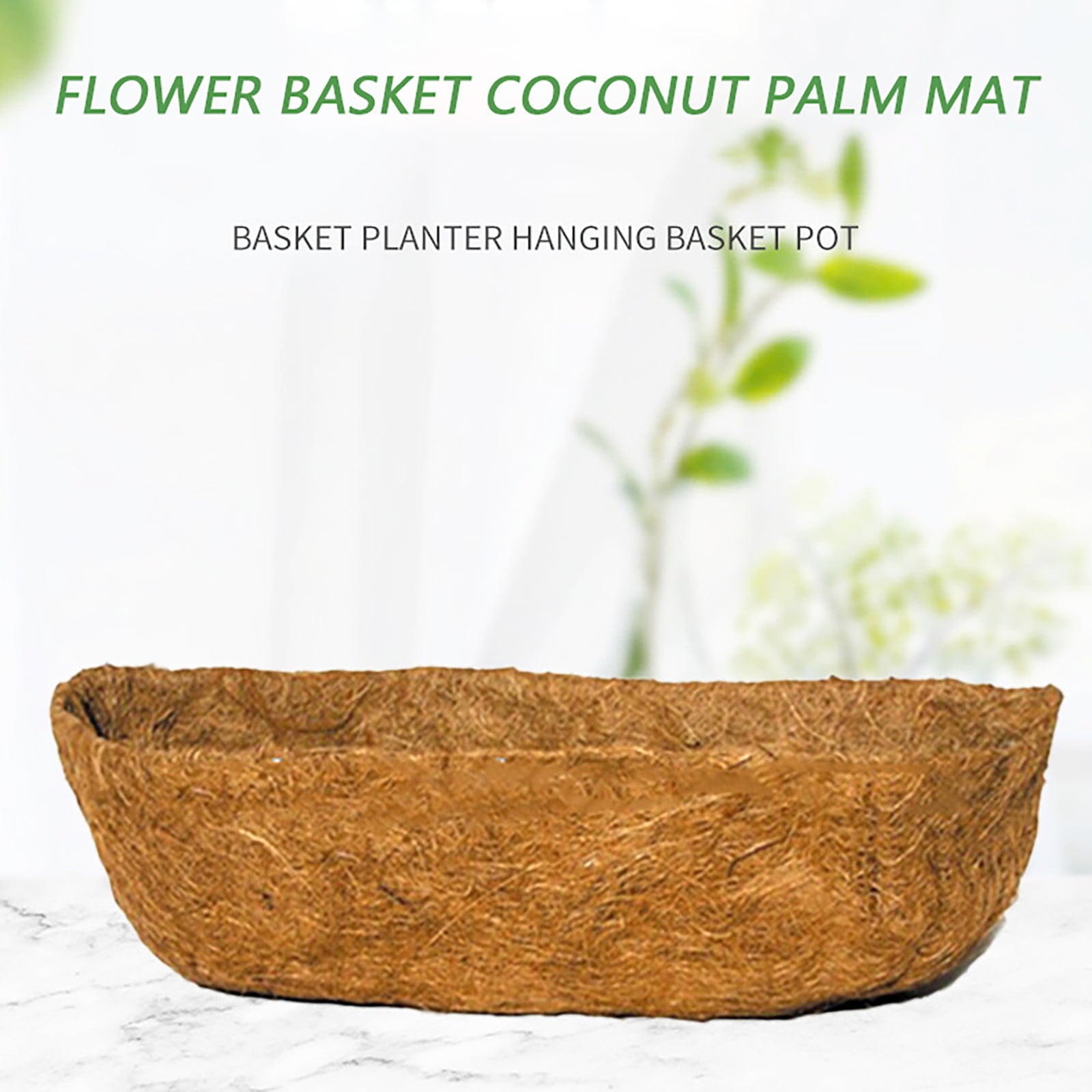 Lovehome Hanging Basket Coconuts Fiber Planter Inserts Replacement Liner For Flower Pot