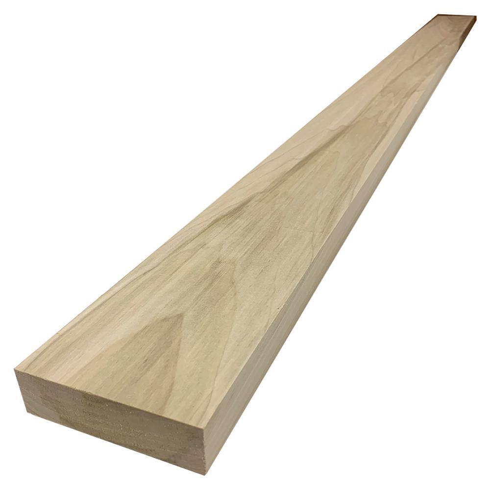 Swaner Hardwood 2 in. x 6 in. x 8 ft. Poplar S4S Board OL08051696PO