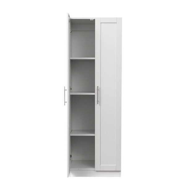 Wooden locker， 2 doors， 3 shelves， wardrobe closet， separate kitchen storage locker - - 38105666