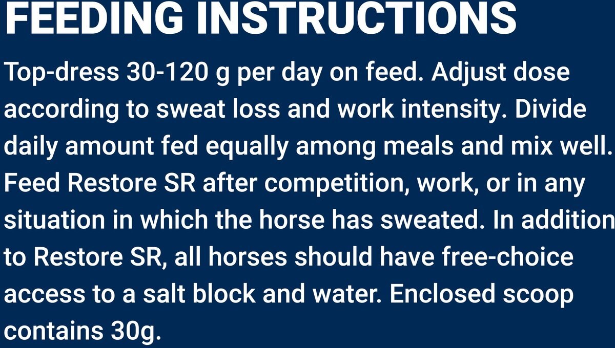 Kentucky Equine Research Restore SR Slow-Release Electrolyte Powder Horse Supplement， 9.9-lb bucket