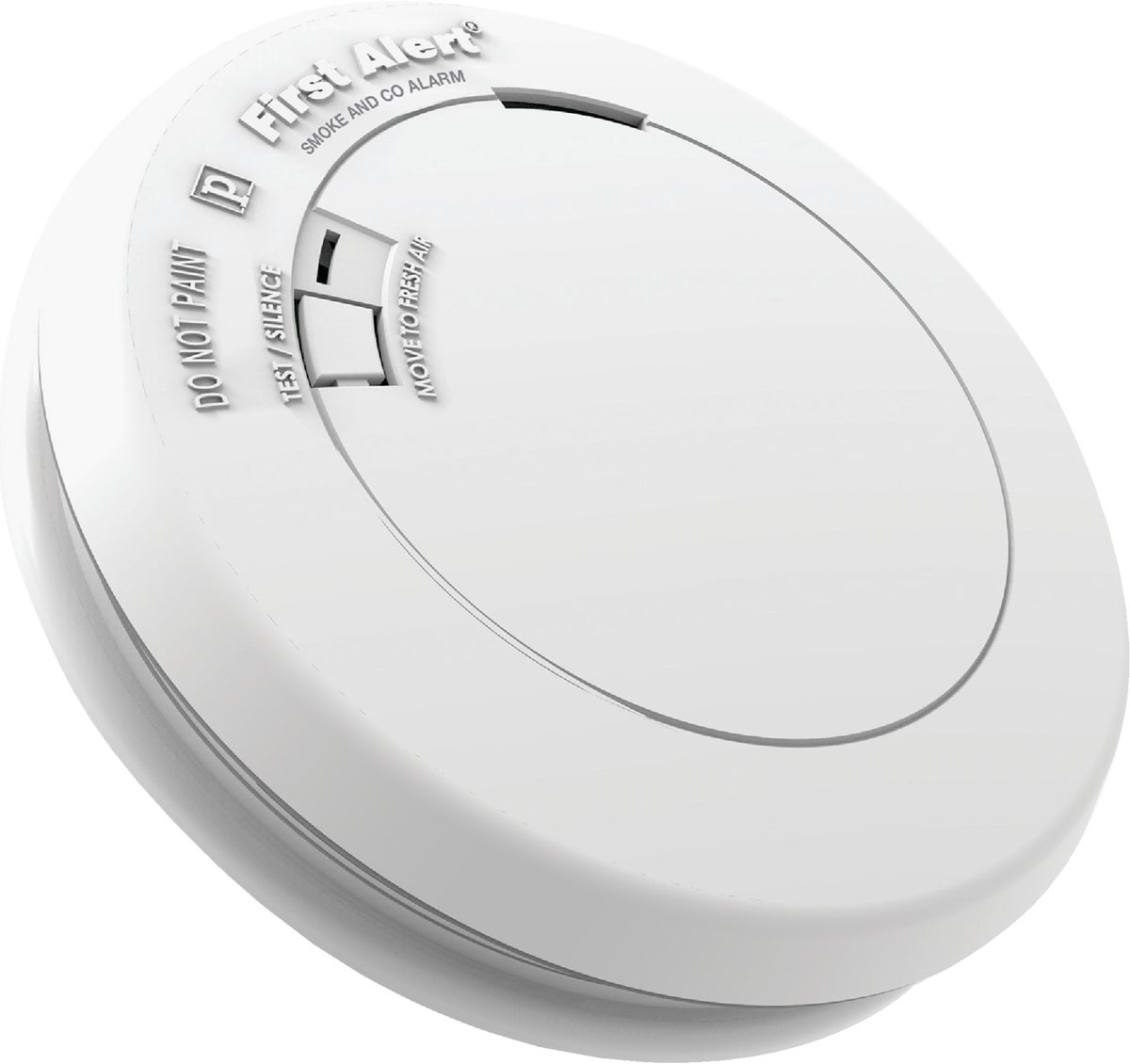 First Alert Slim Round Photoelectric Carbon Monoxide Smoke Alarm White