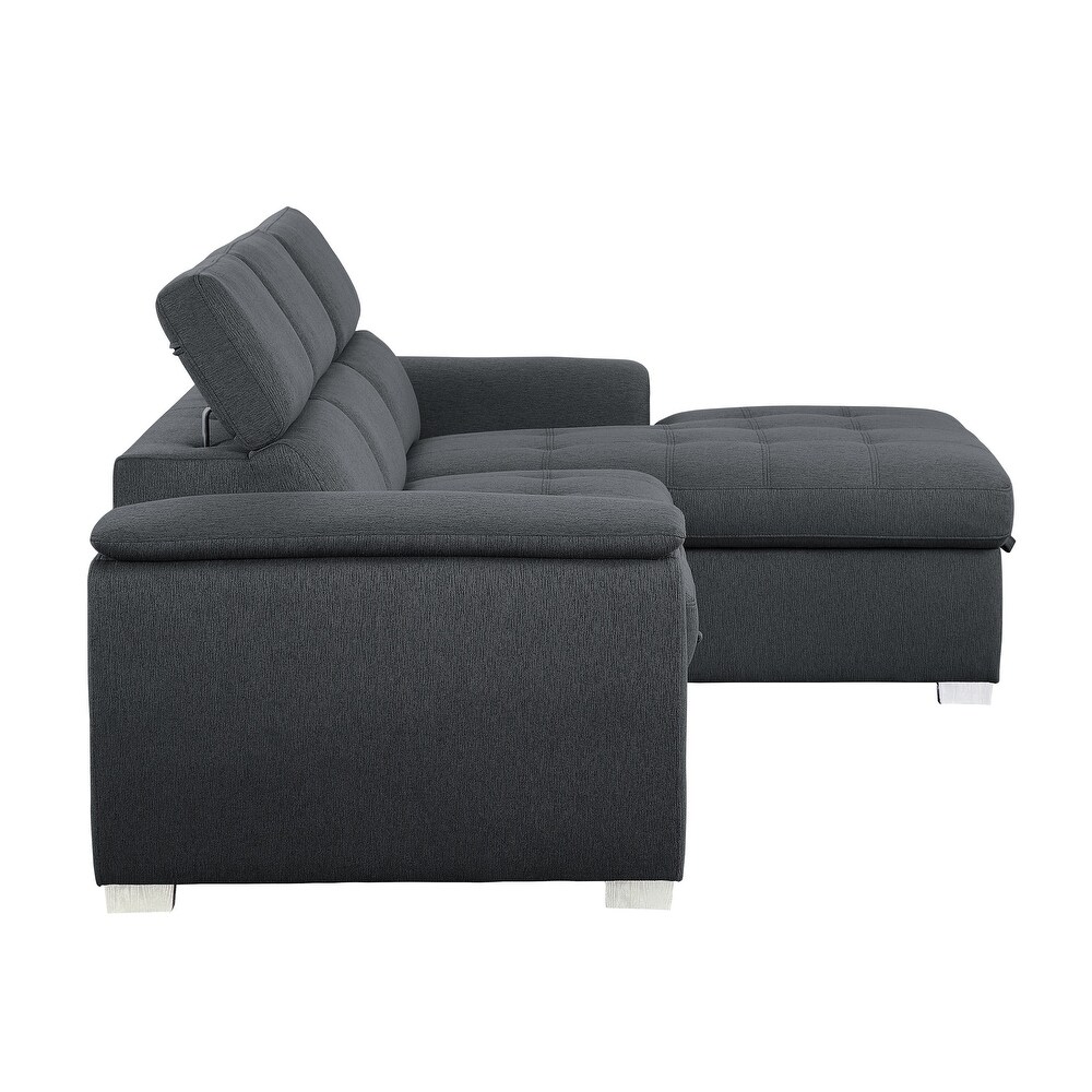 McCoy 2 Piece Sofa Chaise with Pull Out Bed