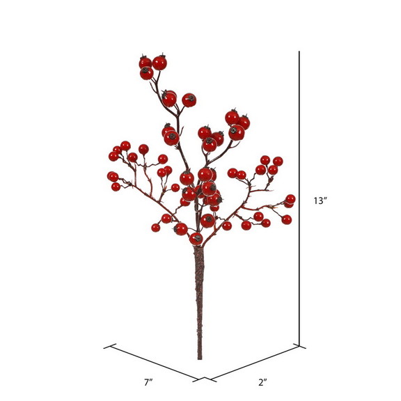 Vickerman 13 Red/Burgundy Berry Pick Outdoor 6/Bg