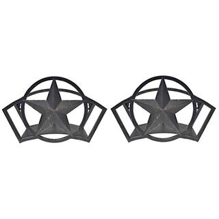 LIBERTY GARDEN Decorative Steel Liberty Star Garden Hose Wall Rack (2-Pack) 2 x LBG-234