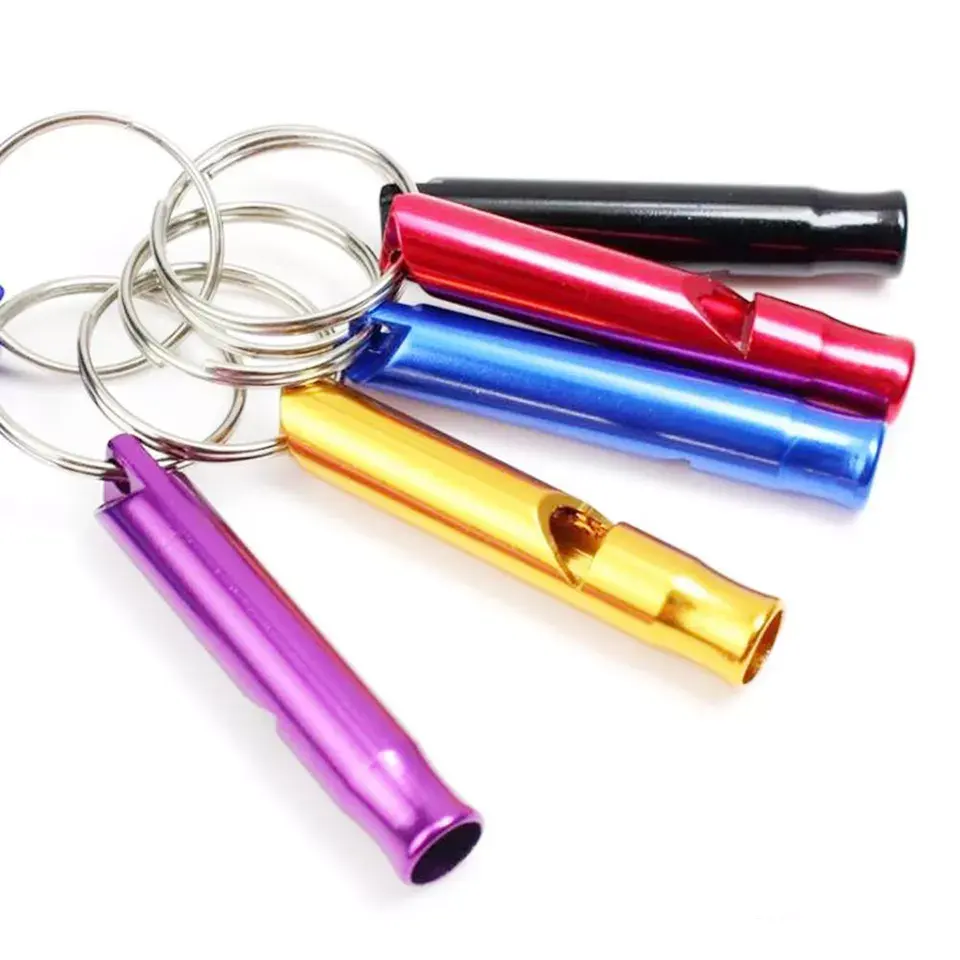 Emergency Survival Tool aluminum alloy lifeguard whistle Ant wolf alarm whistle Self defense whistle keychain