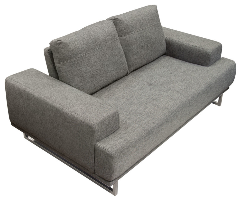 Russo Loveseat With Adjustable Seat Backs  Fabric   Contemporary   Loveseats   by Diamond Sofa  Houzz