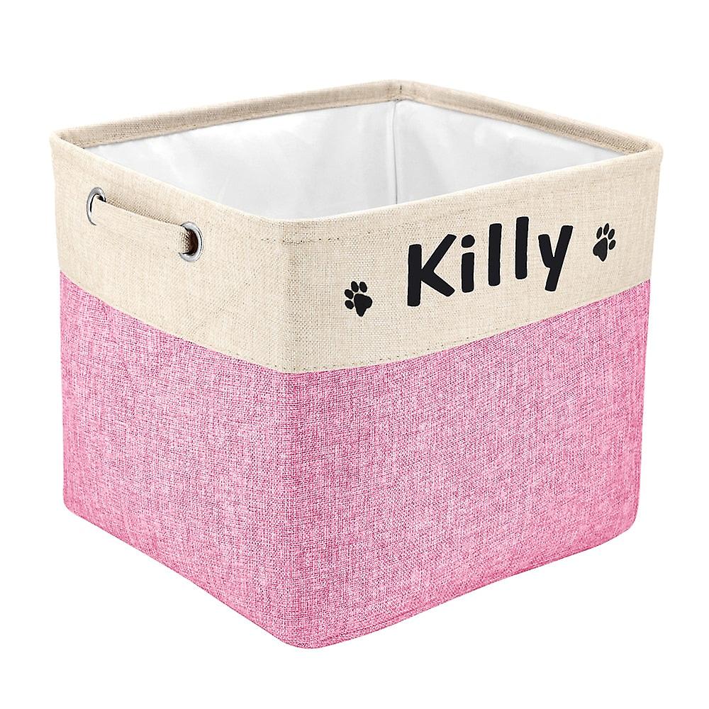 Personalized dog toys storage bins