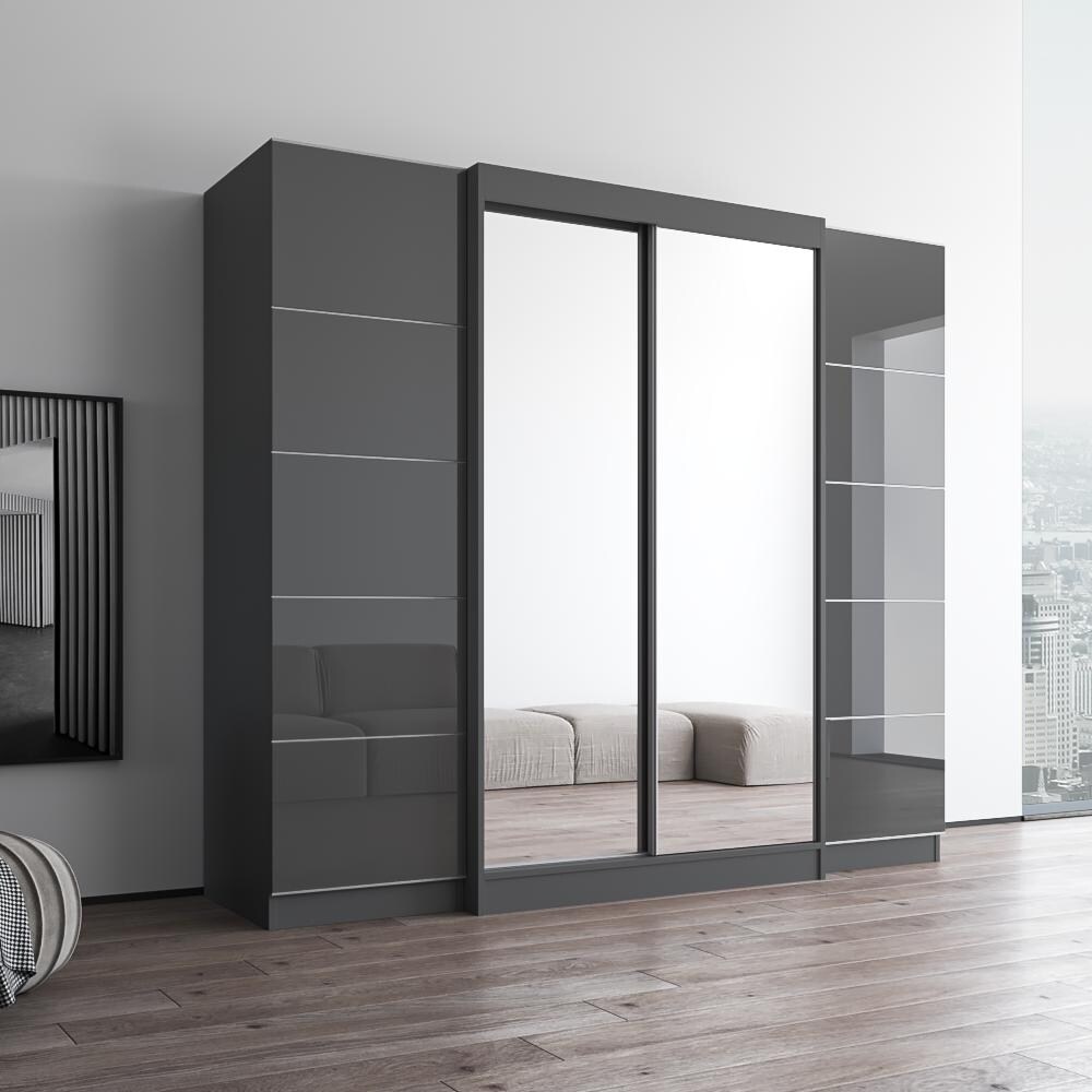 Aria 2D120 EXEX Wardrobe with 2 Mirrors