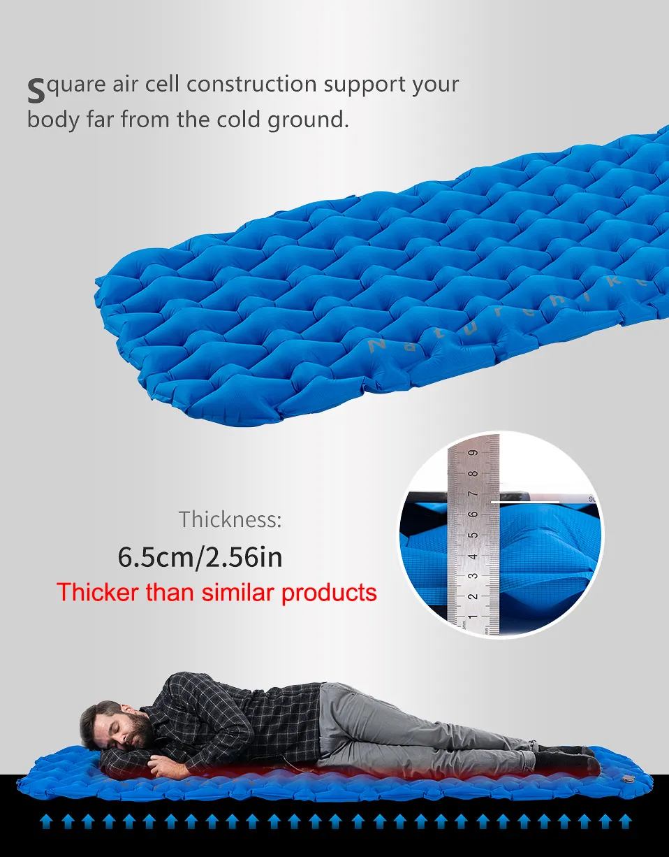 ultralight TPU compact backpacking inflatable sleeping Mat air mattress camping insulated Sleeping Pad