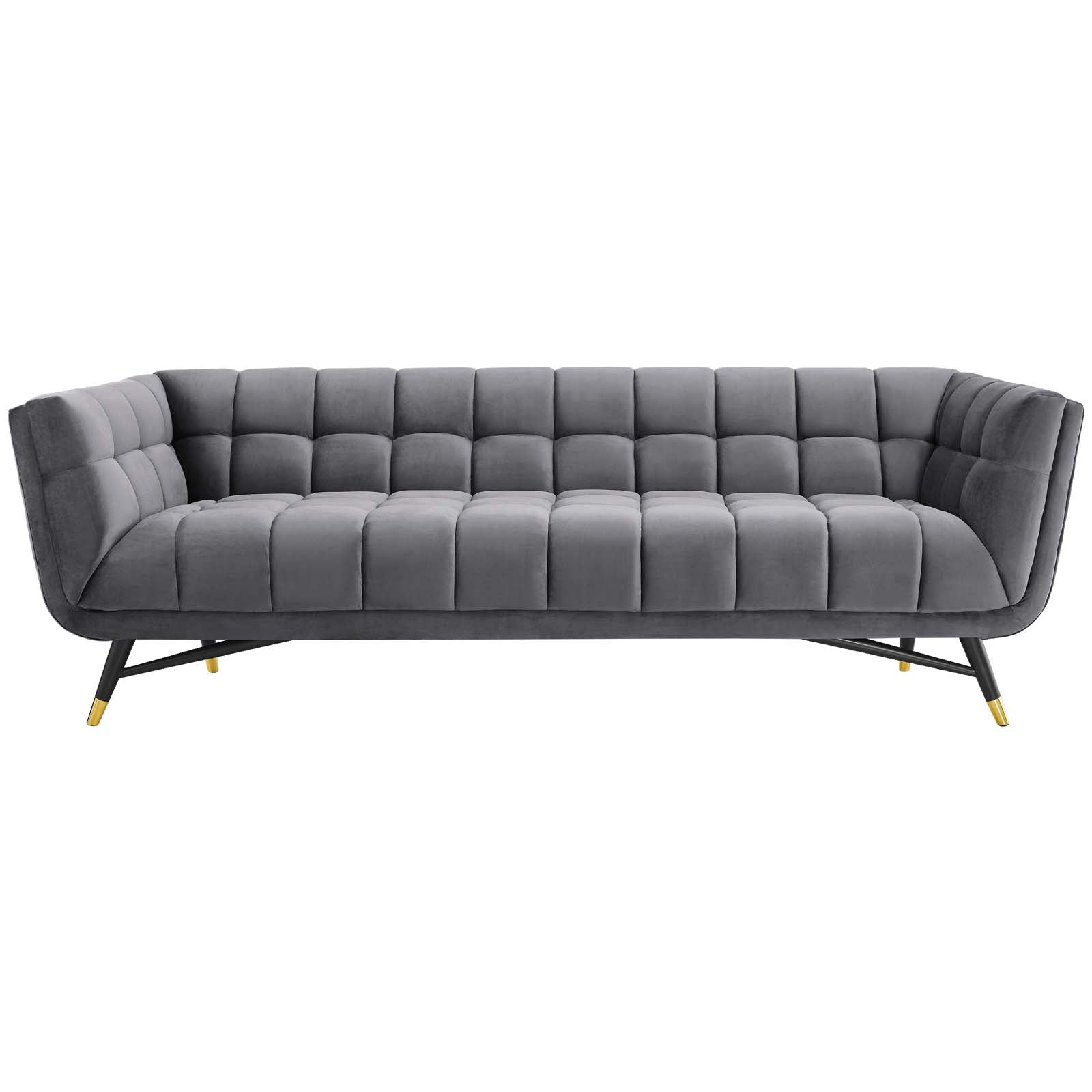 Modway Adept Velvet Upholstered Sofa, Multiple Colors