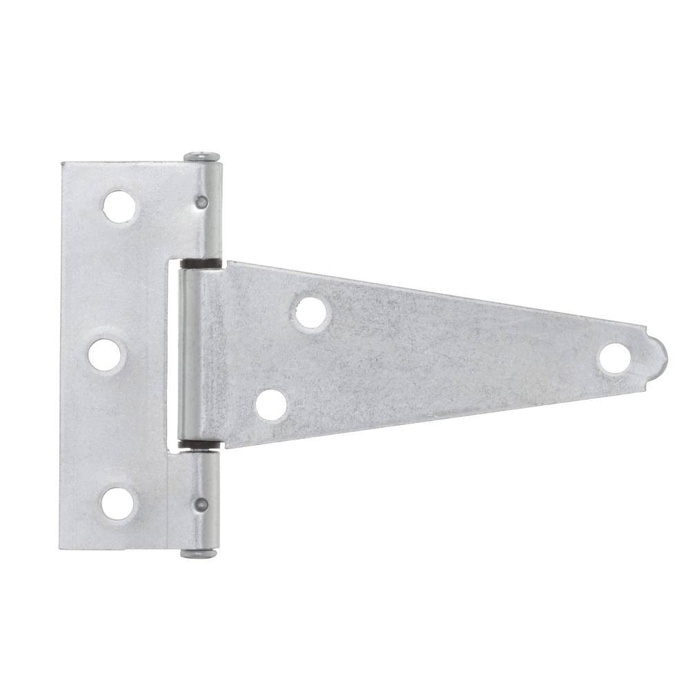 Everbilt 4 in. x 3-14 in. Zinc-Plated Heavy-Duty Tee Hinge 15407