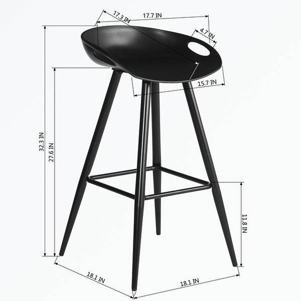 Bar Counter Stool，Set of 2