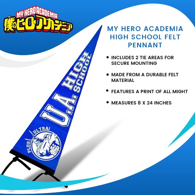 Just Funky My Hero Academia High School Felt Pennant