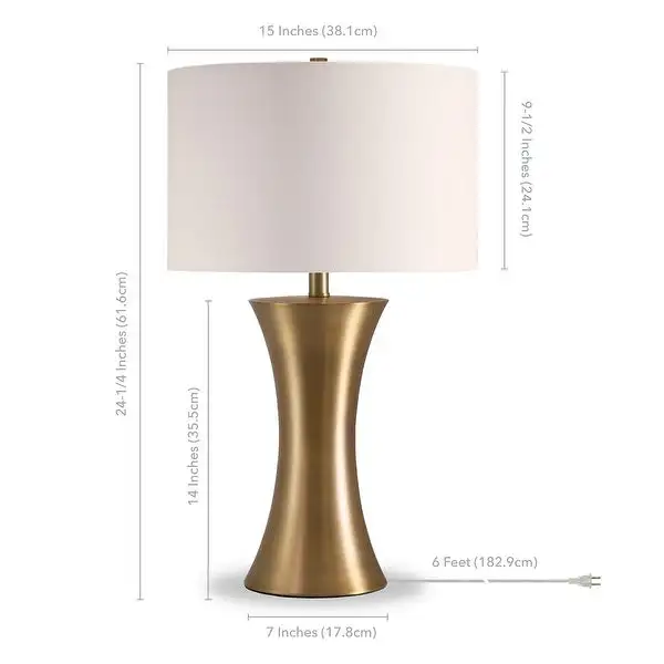 Quint Luxe Table Lamp in Gold Antique Brass Finish