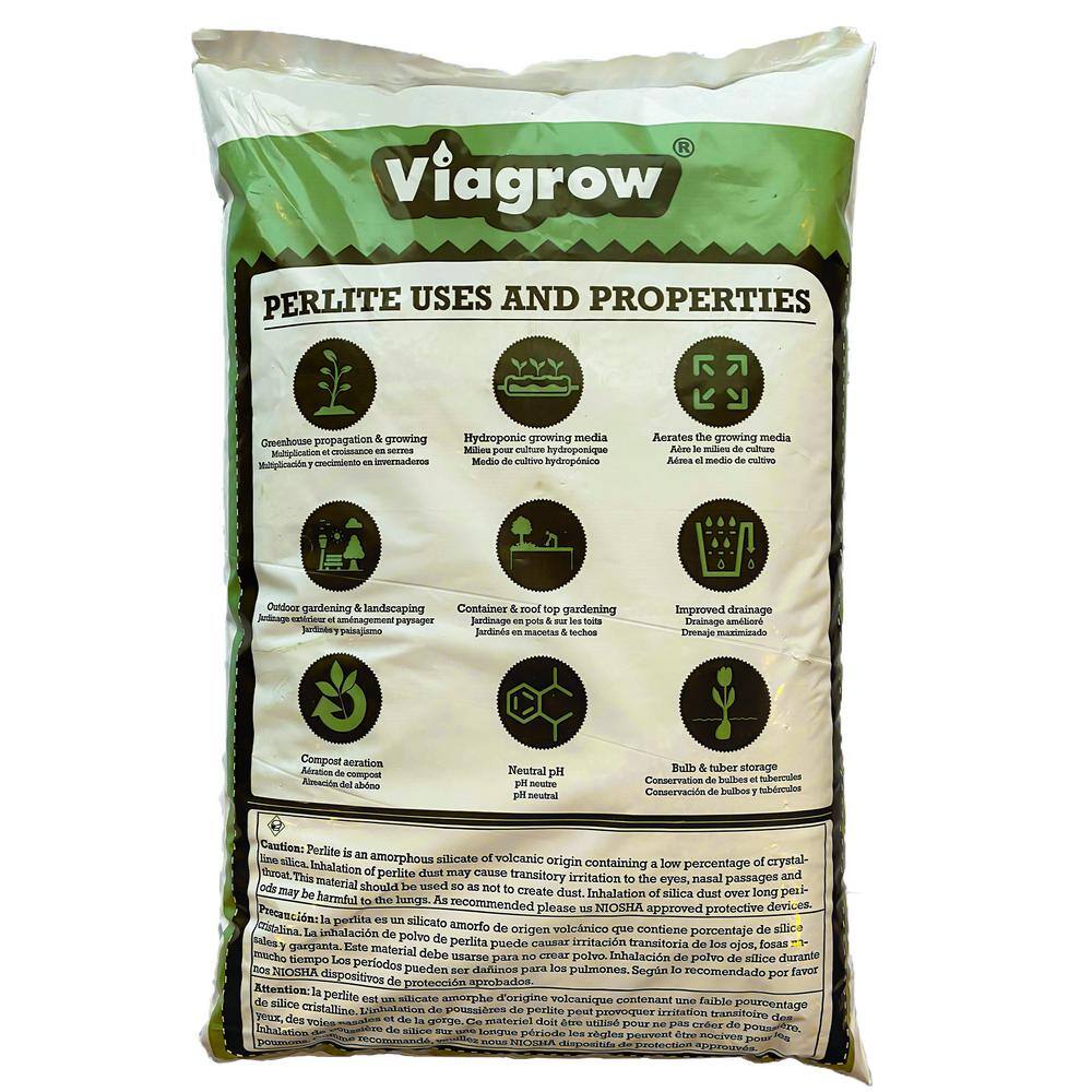 Viagrow 29 Qt. Bag Organic Perlite and Vermiculite Planting Soil Additive Growing Medium (2-Pack) VERPER1