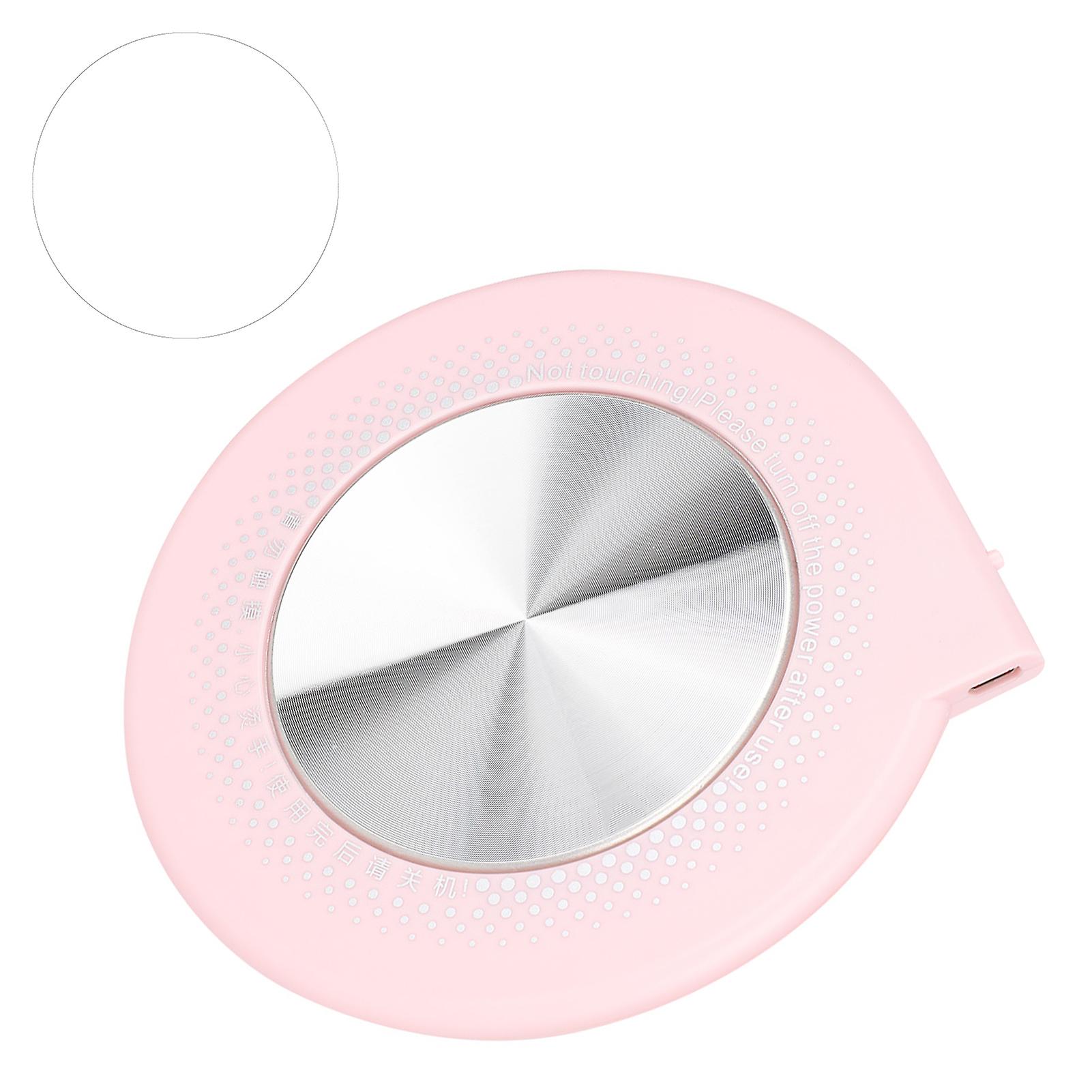 55℃ Multifunctional USB Cup Mug Insulation Mat Desktop Insulation Pad Coaster (Pink)