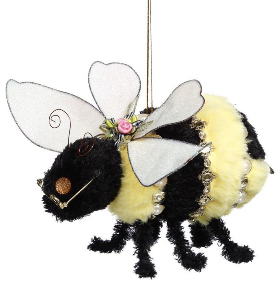 Mark Roberts 2022 Bumble Bee  Large  6 quot  Contemporary   Christmas Ornaments   by Silver  ampCrystal Gallery  Houzz