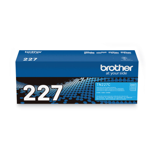 Brother TN227C High-Yield Toner， 2，300 Page-Yield， Cyan