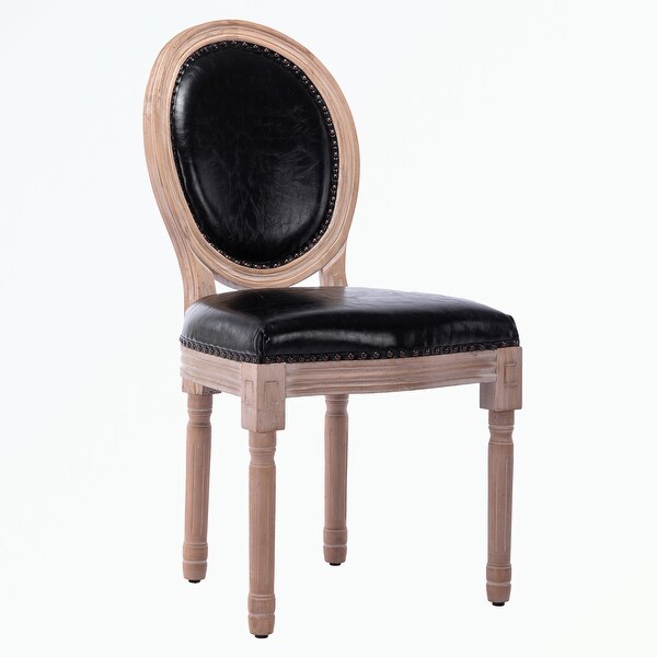 Upholstered French Dining Chair with rubber legs