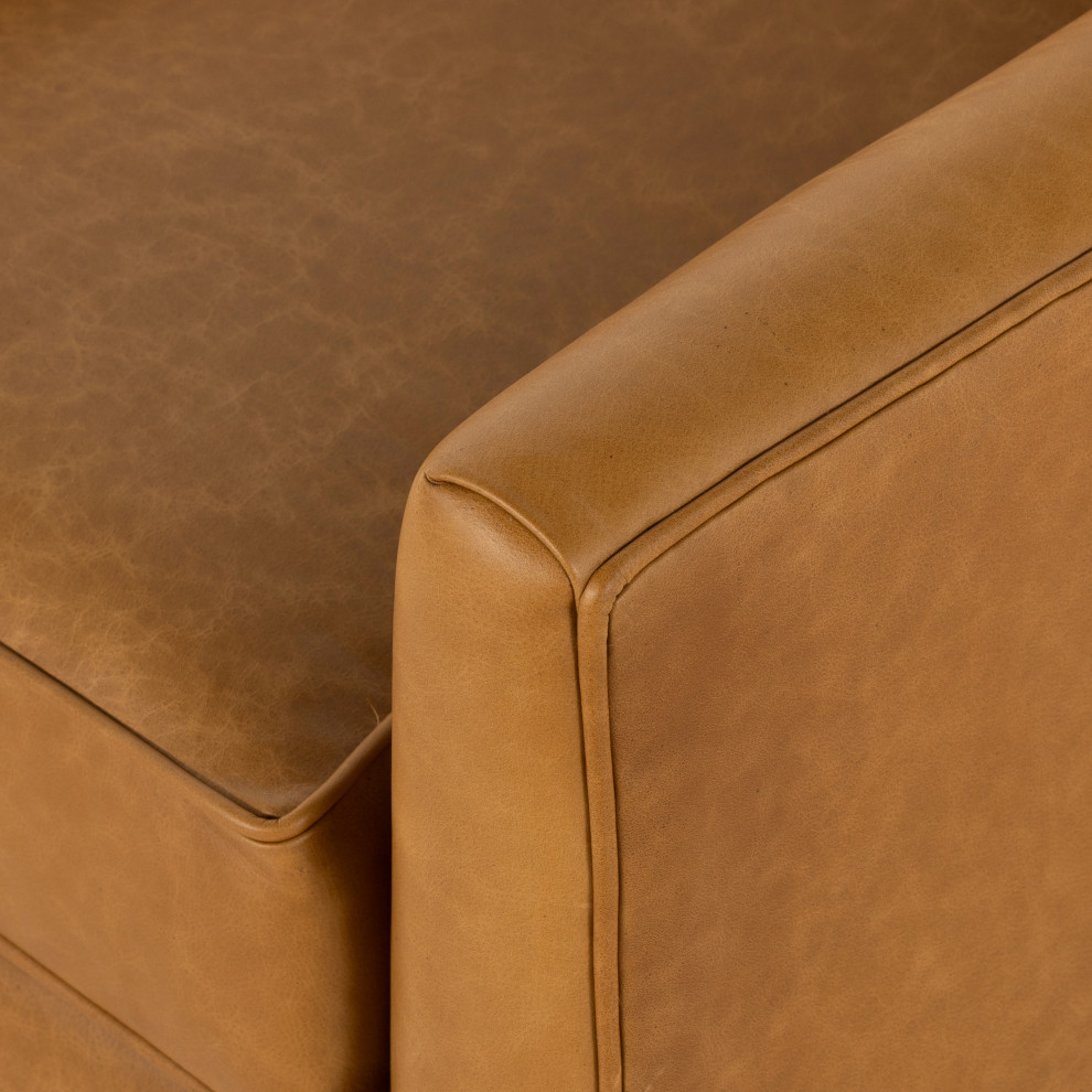 Quinton Swivel Chair Ontario Camel   Contemporary   Armchairs And Accent Chairs   by Four Hands  Houzz