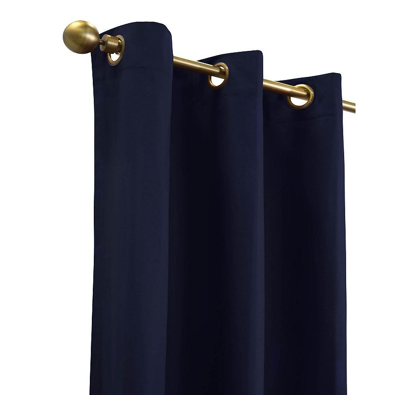 Myne Decor Weathermate Grommet Curtain Panel Pair each 40 x 63 in Navy