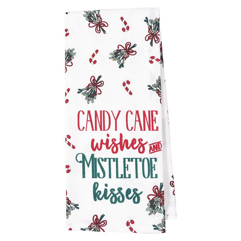 KAF HOME Candy Cane Kitchen Towel 4-pk.