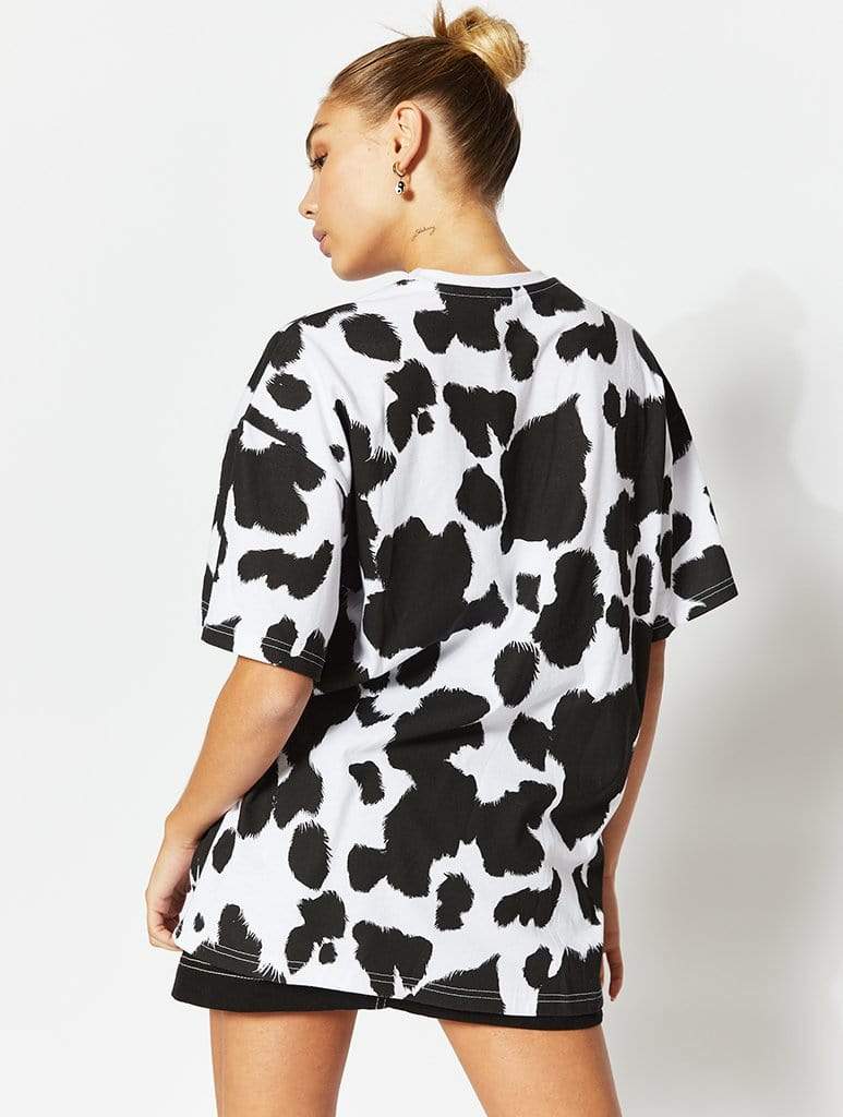 Have A Nice Day Cow Oversized T-Shirt