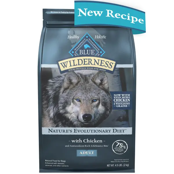 Blue Buffalo Wilderness 4.5 lb Chicken High Protein Adult Dry Dog Food plus Wholesome Grains