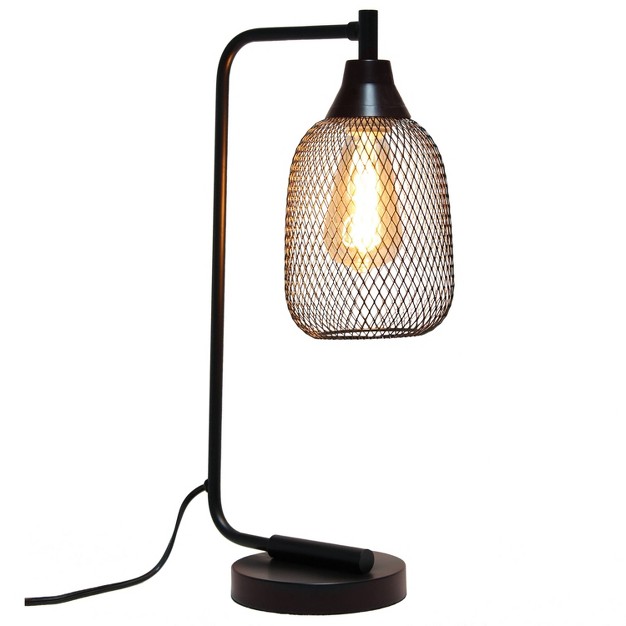 Industrial Mesh Desk Lamp Matte Lalia Home