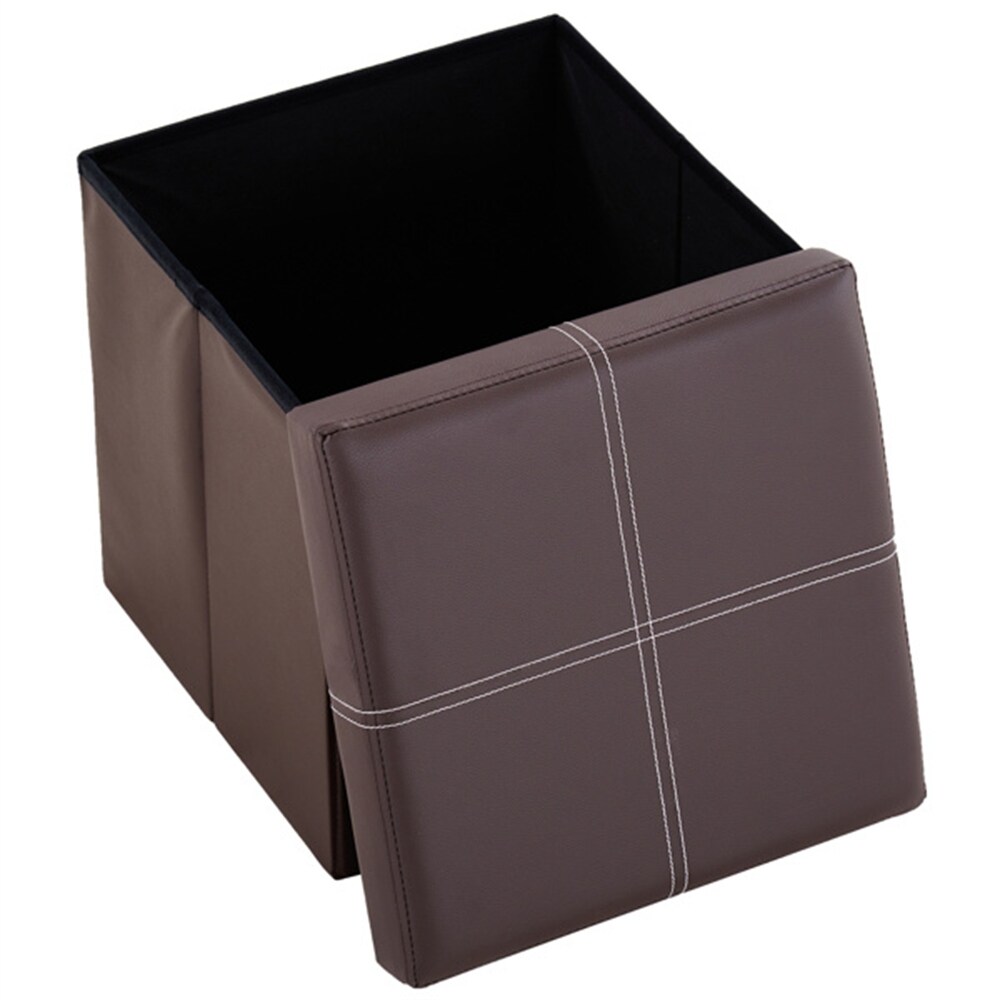 PVC MDF Foldable Storage Footstool with Anti Rust and Anti Skidding