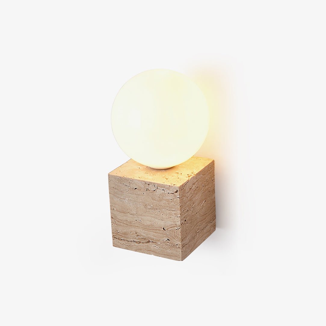 Cube Stone Wall Lamp