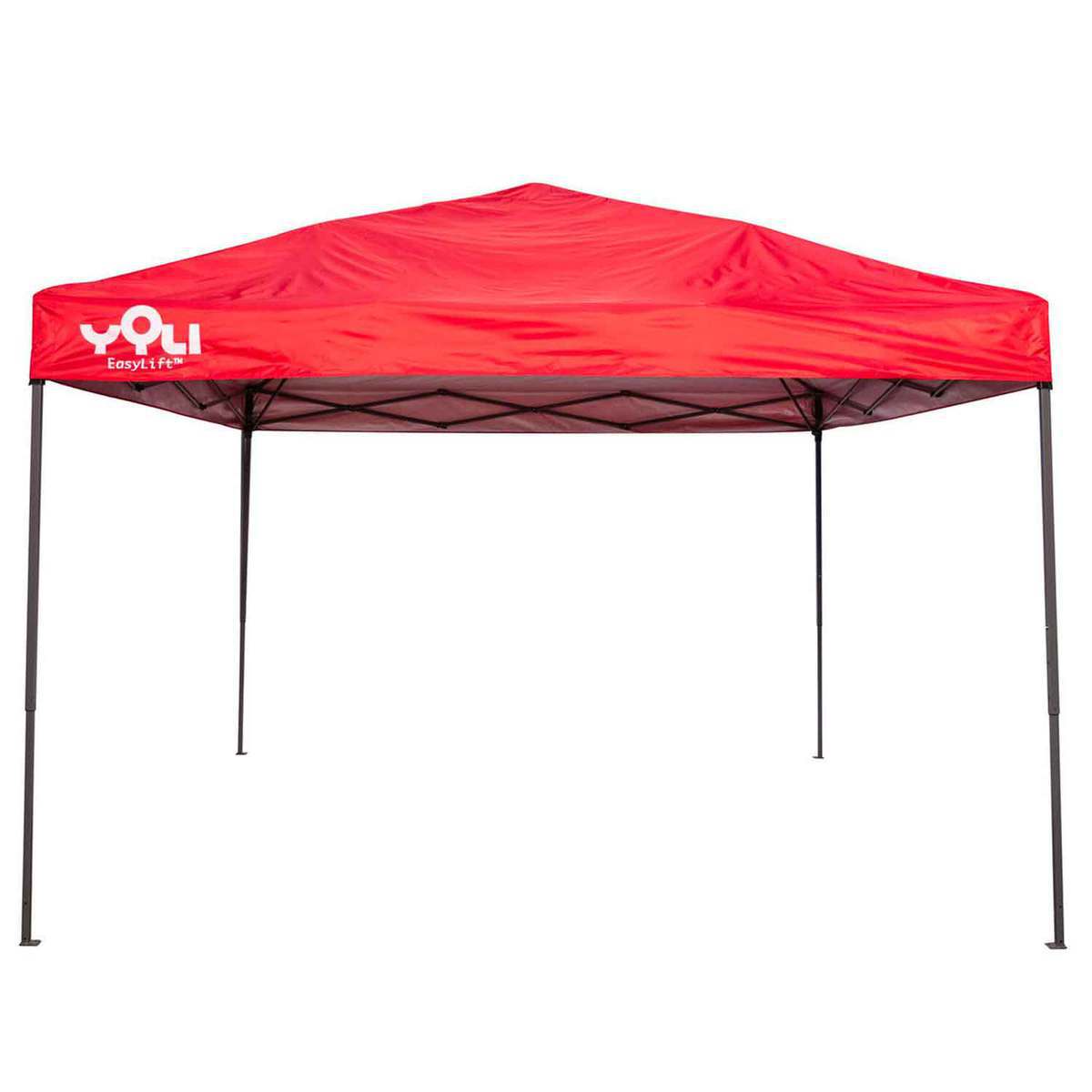 YOLI Adventure EasyLift 100 10x10 Instant Straight Leg Canopy  Red  Red 10x10