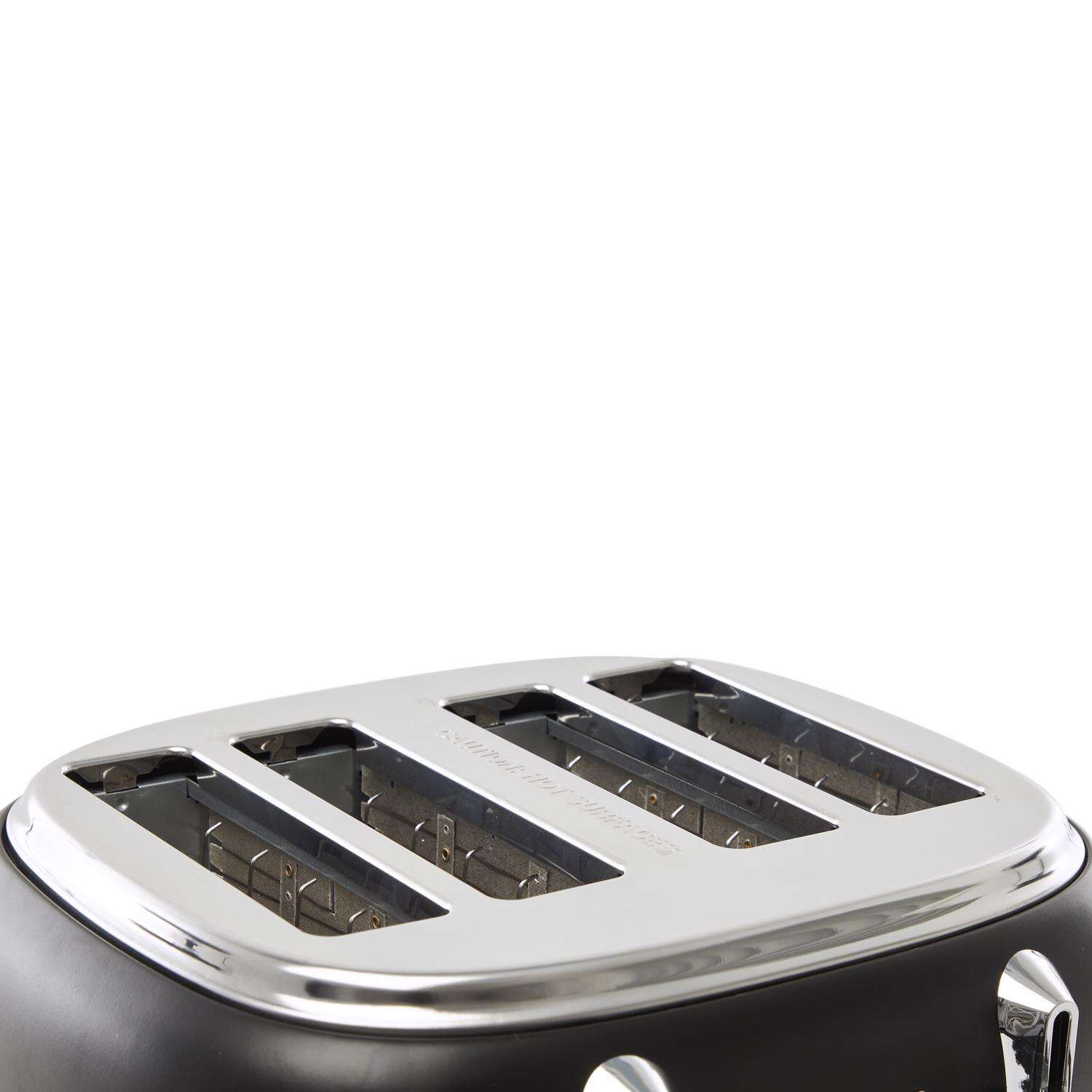 Haden Heritage Stainless Steel Black 4 slot Toaster 8 in. H X 13 in. W X 12 in. D