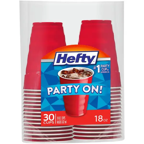 Hefty 30-Count 18 oz Red Party Cups