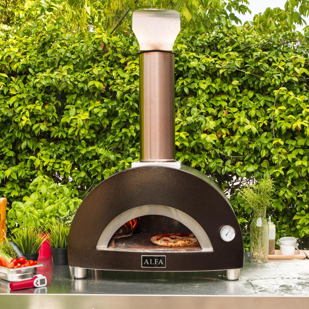 Alfa Nano 23-Inch Outdoor Countertop Wood-Fired Pizza Oven