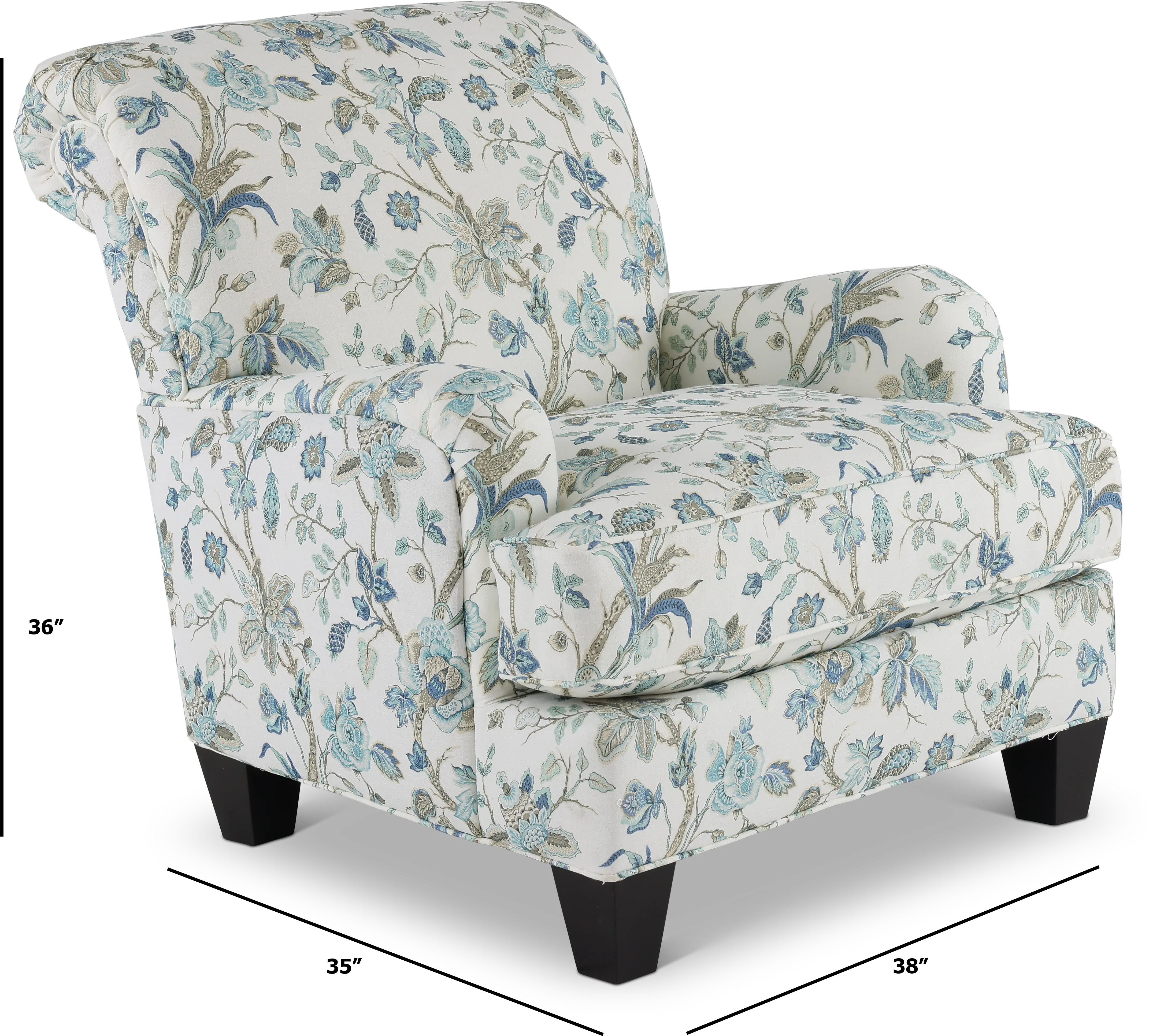 Belle Floral Accent Chair