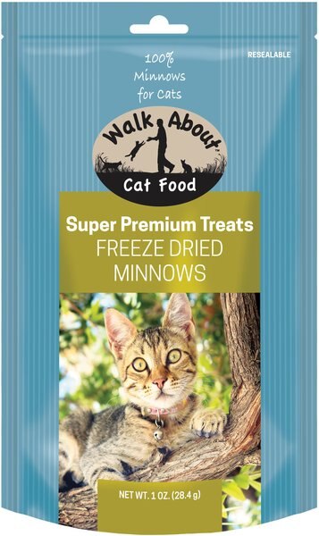 Walk About Grain-Free Freeze Dried Minnows Cat Treats