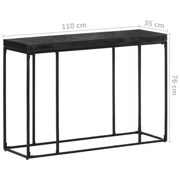 vidaXL Console Table Black 43.3