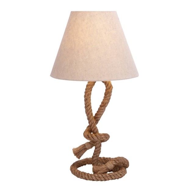 Rustic Jute Table Lamp Brown Olivia amp May