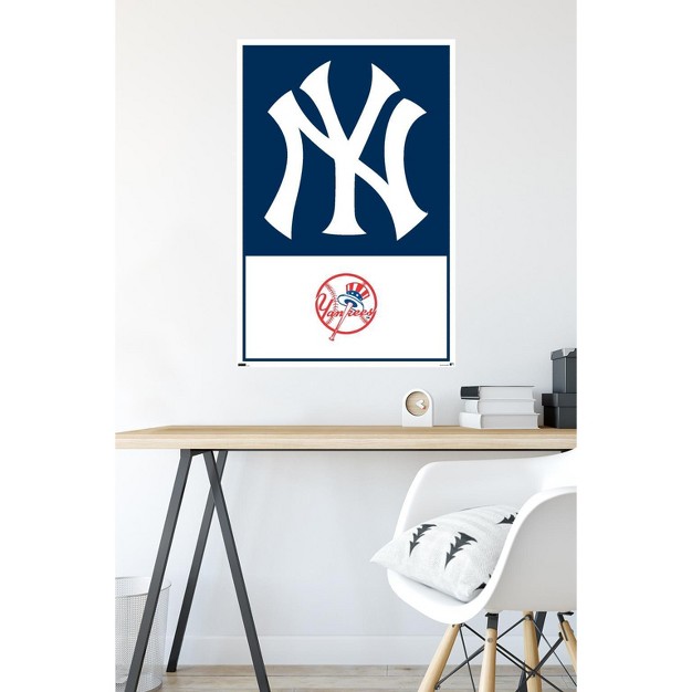 Trends International Mlb New York Yankees Logo 22 Unframed Wall Poster Prints