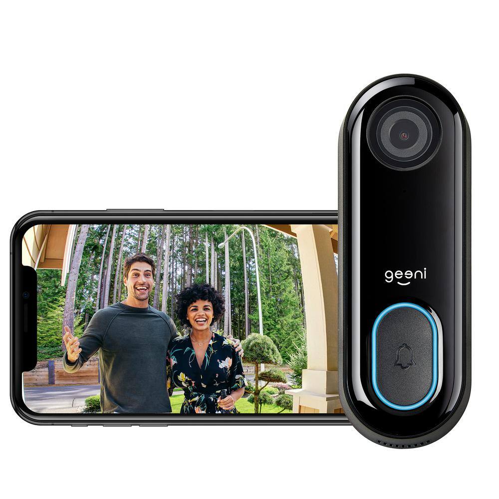 Geeni Wired 1080P HD Wi-Fi Video Wired Smart Door Bell Camera Smart Home Works with Alexa GNC-CW025-101