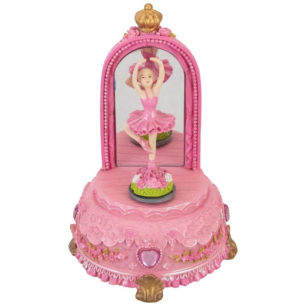 Children x27 s Pink Musical Twirling Ballerina Decoration