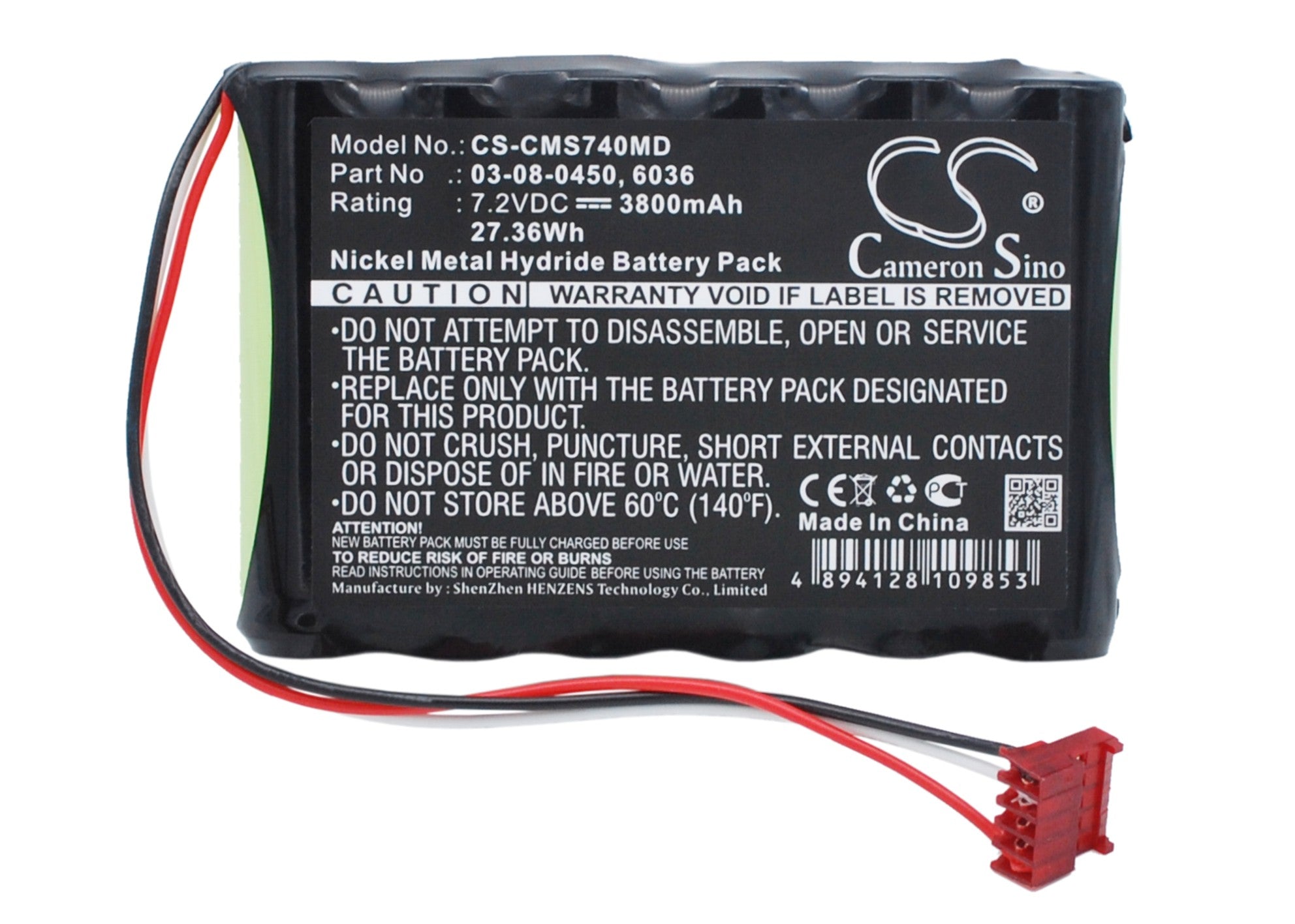 Cas Medical 740 Vital Signs Monitor 750 Vital Signs Monitor 940X Monitor NIBP 730 NIBP 740 NIBP 750 Monitor Medical Replacement Battery BatteryClerkcom Medical