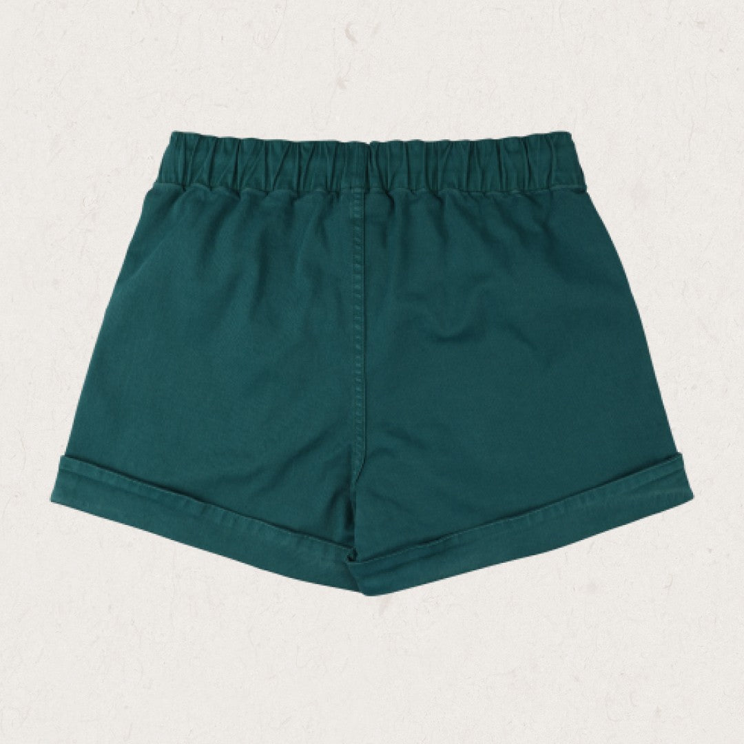 Carriso Organic Cotton Shorts - Storm Green