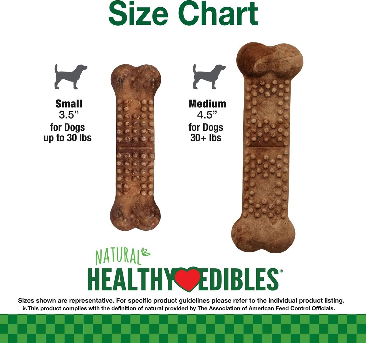 Nylabone Healthy Edibles Meaty Center Beef Natural Small Dog Treats， 12 count