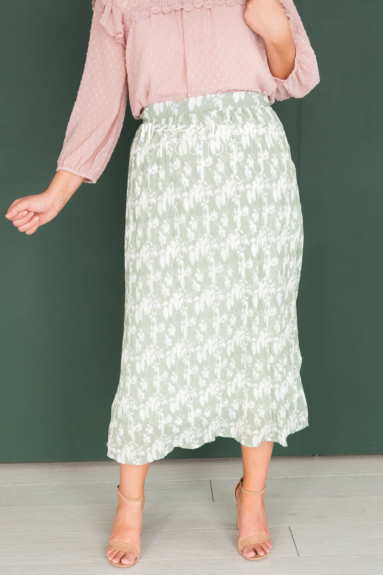 Spring is All Around Modest Skirt