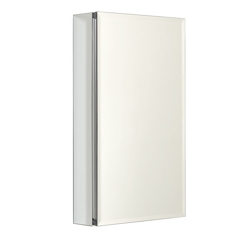 Zenna Home Aluminum Frameless Beveled Medicine Cabinet