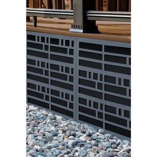 GRID AXCENTS Wright 48 in. x 24 in. Twilight Polypropylene Multi-Purpose Decorative Panel 62428