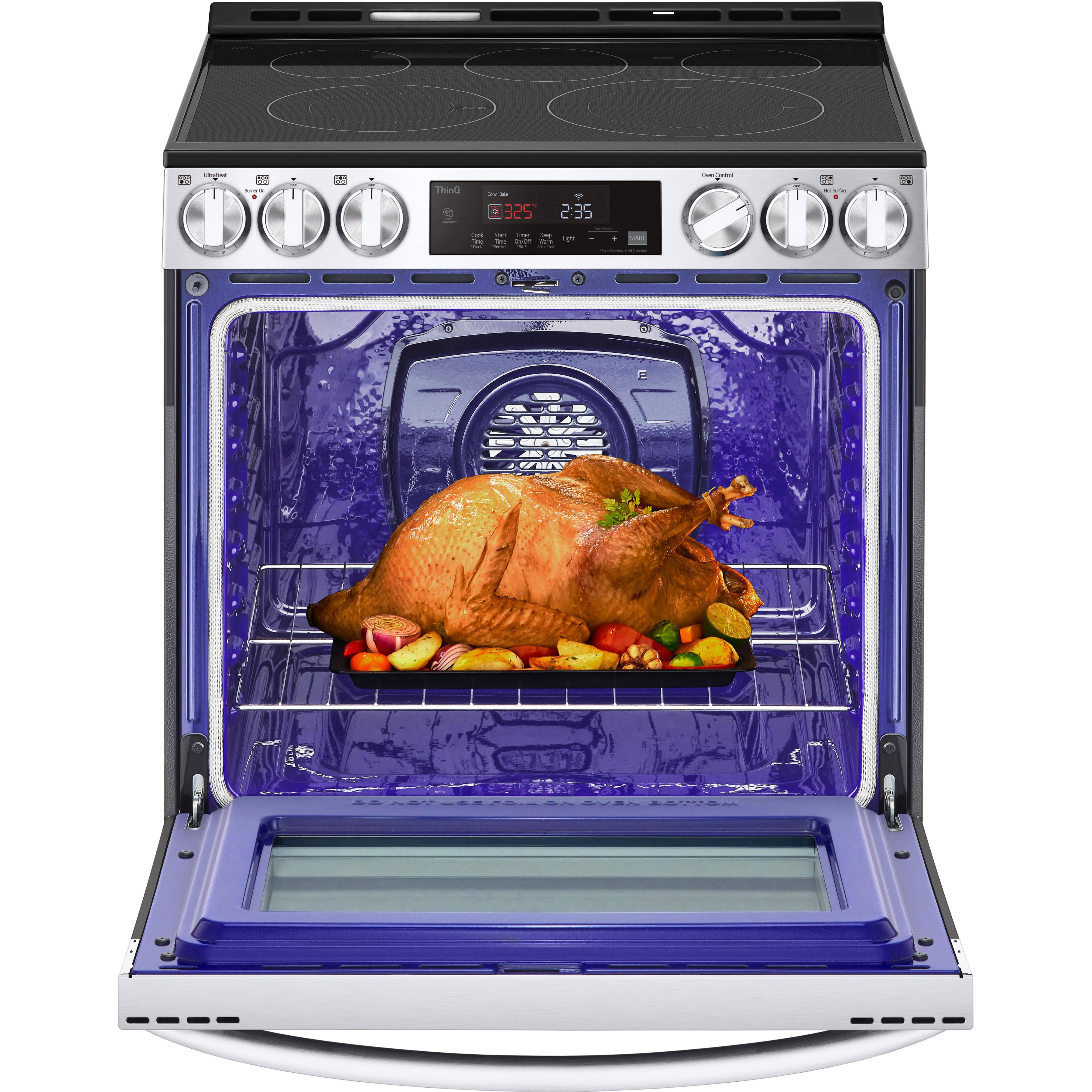 LG 30-inch Slide-in Electric Range with Air Fry Technology LSEL6333F