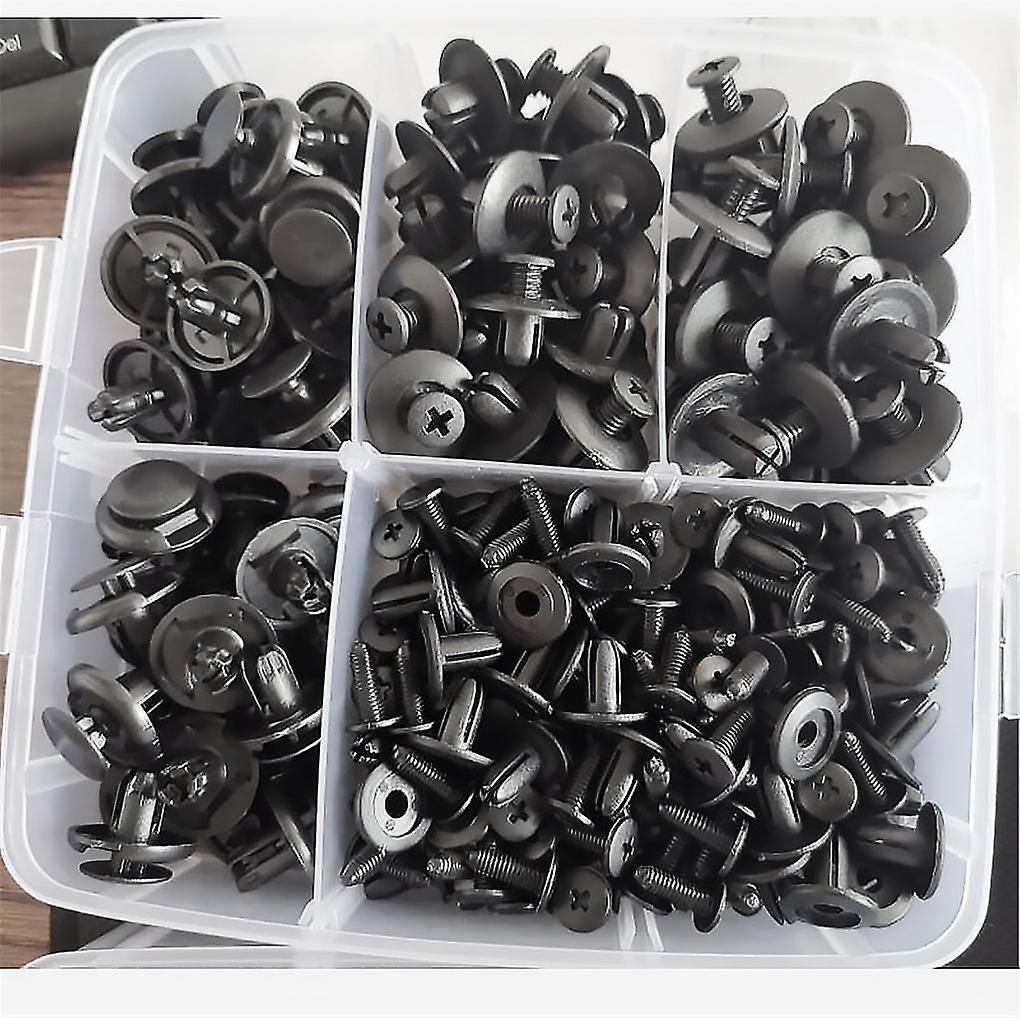 620pcs/box Car Fastener Clips Mixed Car Fasteners Door Trim Panel Auto Bumper Rivet Retainer Push Engine Cover Fender